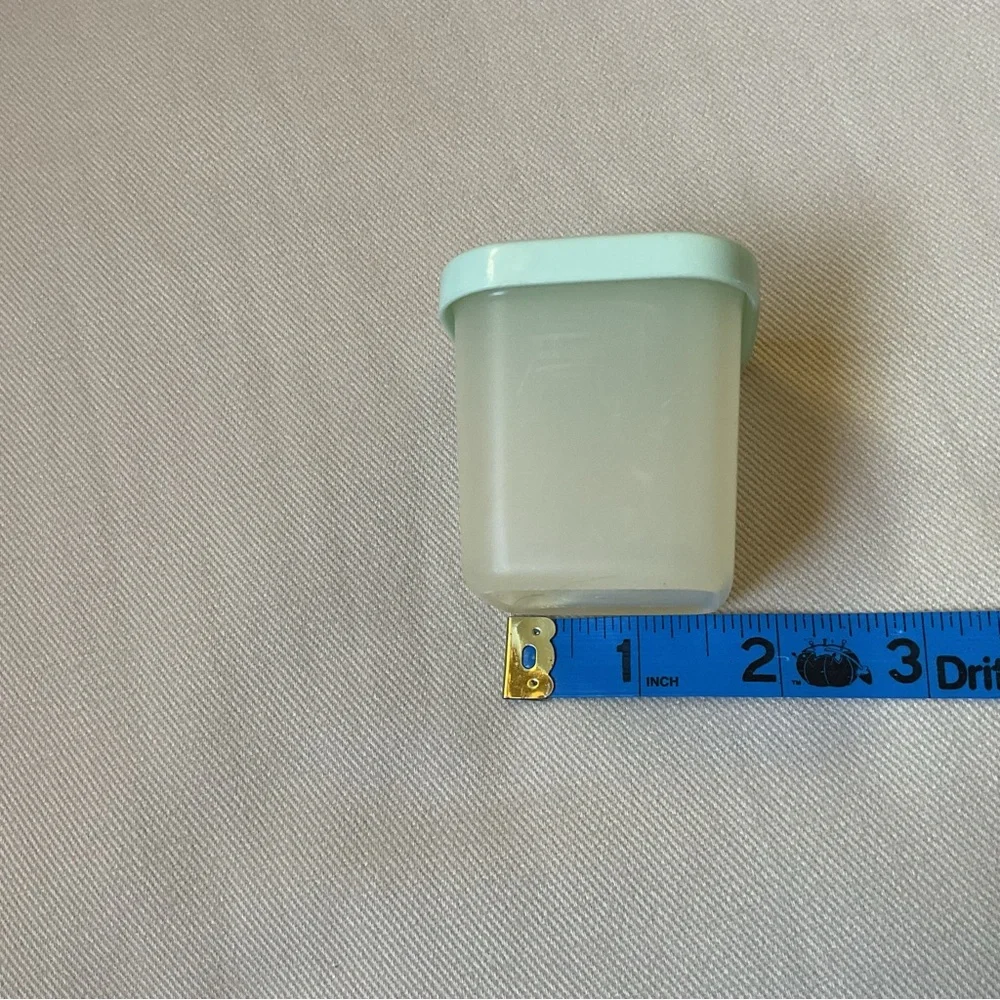 Tupperware Set of 2 Mini Square Frosted Snack Keeper 80 ml w/Lids